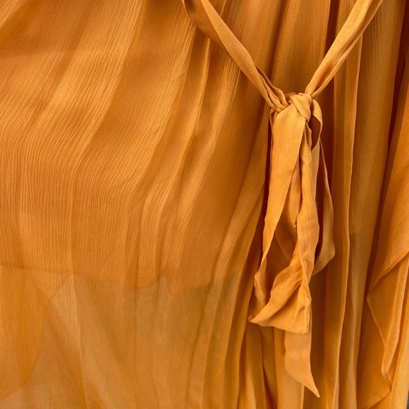 BCBGMAXZARIA Silk Chiffon Wide Leg Jumpsuit - Picture 9 of 9